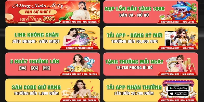 Nhà cái 789bet khuyến mãi người chơi hấp dẫn